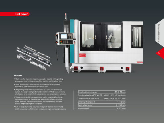 Grinder sin centro CNC de alta precisión Grinder de fuerza de rectificación súper fuerte Grinding Form For Hard Alloy FX-24CNC