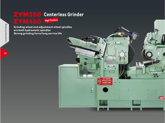 Rectificadora sin centros CNC de alta precisión con husillos hidrostáticos estáticos hidráulicos de alta potencia, sin fricción y sin mantenimiento