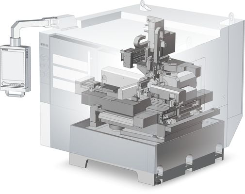 Hotman Cuatro Ejes Segmento Paso abajo máquina de rectificación de precisión máquina de rectificación