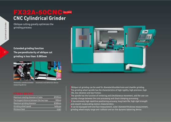 FX32A-35CNC Hotman Máquina de molienda cilíndrica eléctrica de 380 V Máquina de molienda multifuncional